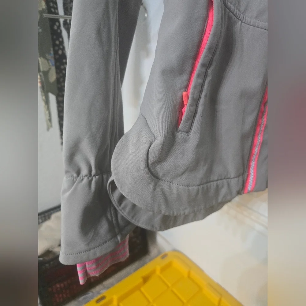Ivivva Gray Jacket with Pink Accents